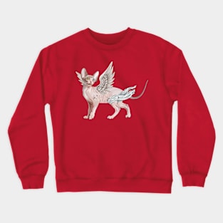 Valentines Day Sphynx Cat Cupid Crewneck Sweatshirt